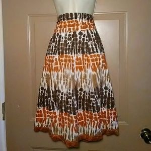 MISS ME TIE DYED BOHO STYLE SKIRT-SIZE SMALL